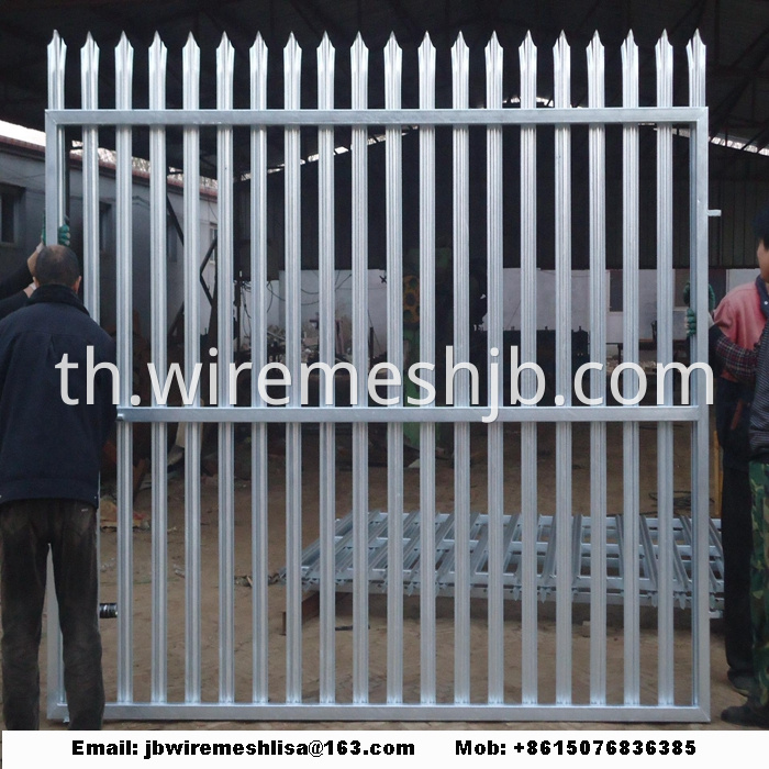 W Shape Powder Coated Palisade Fence Panels